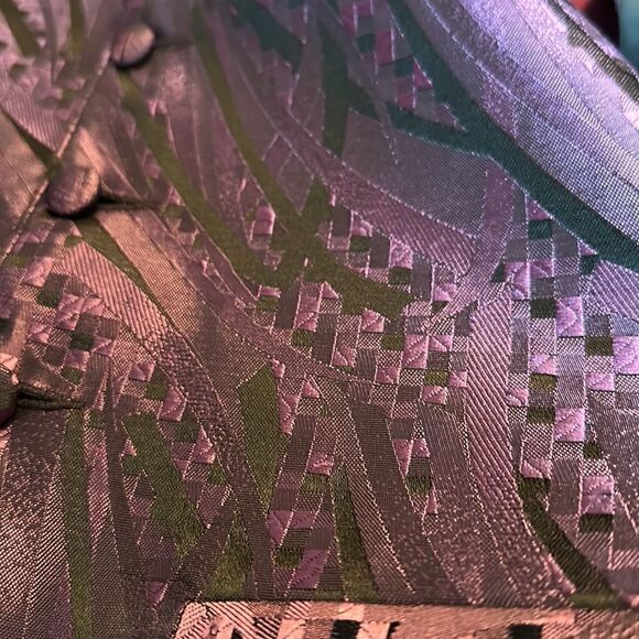 Mens Bracci beautiful black & purple vest adjustable at neck and back - Picture 6 of 6